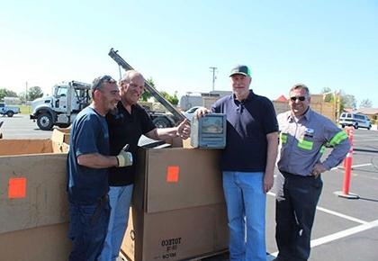 Supervisor David Couch at the Shafter Bulk Item Event